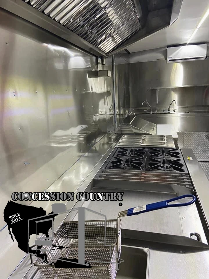 2021 Concession CountryHamburger Mobile Food Cart, Airstream Caravan Food Truck, Airstream Food Trailer for Sale