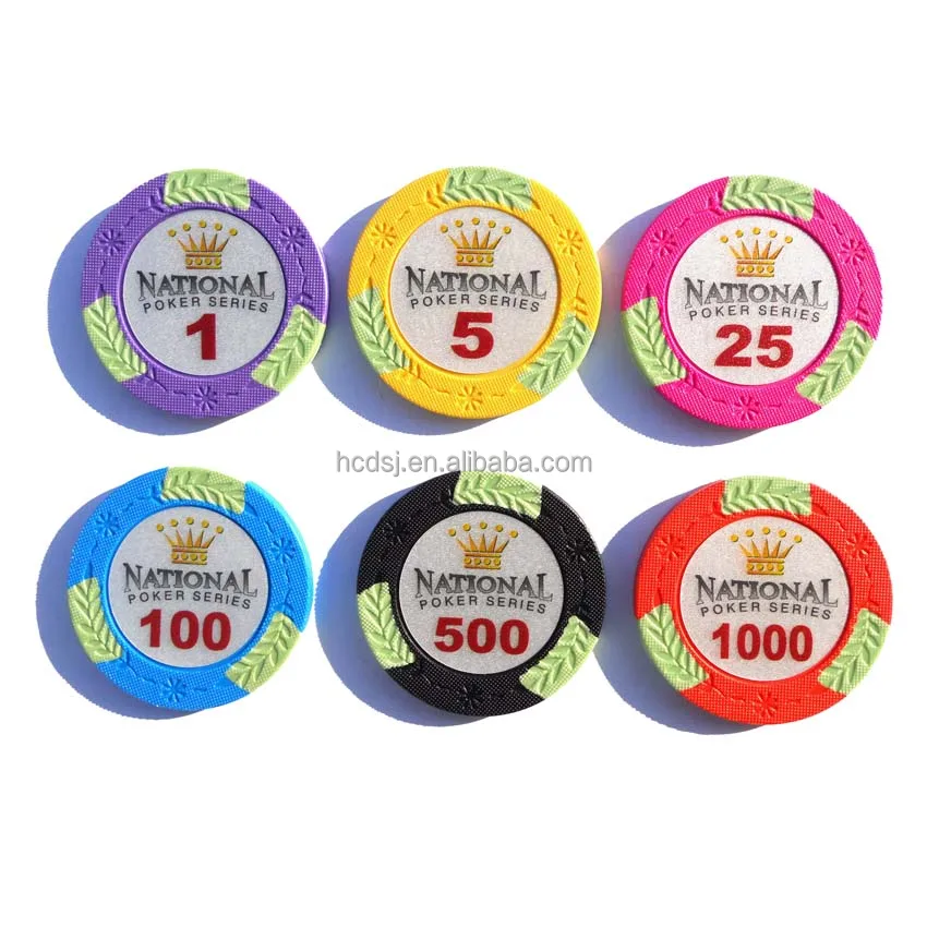 china factory customized Sticker poker chips,13.5g poker chips, Cheap chips