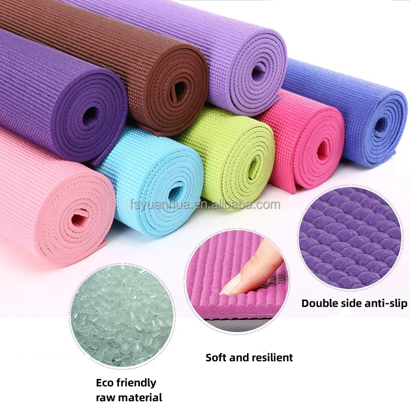 Wholesale comfortable eco fitness PVC yoga mat at competitive price