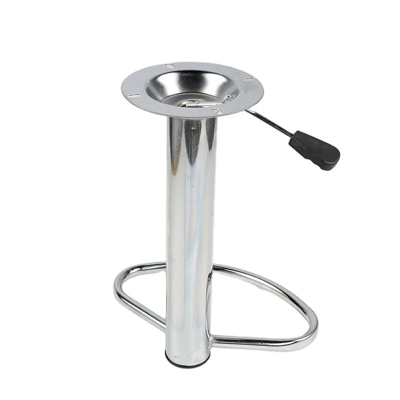 2024 New Design furniture parts Round Metal BS-01 Adjustable Swivel Bar Stool Base Parts