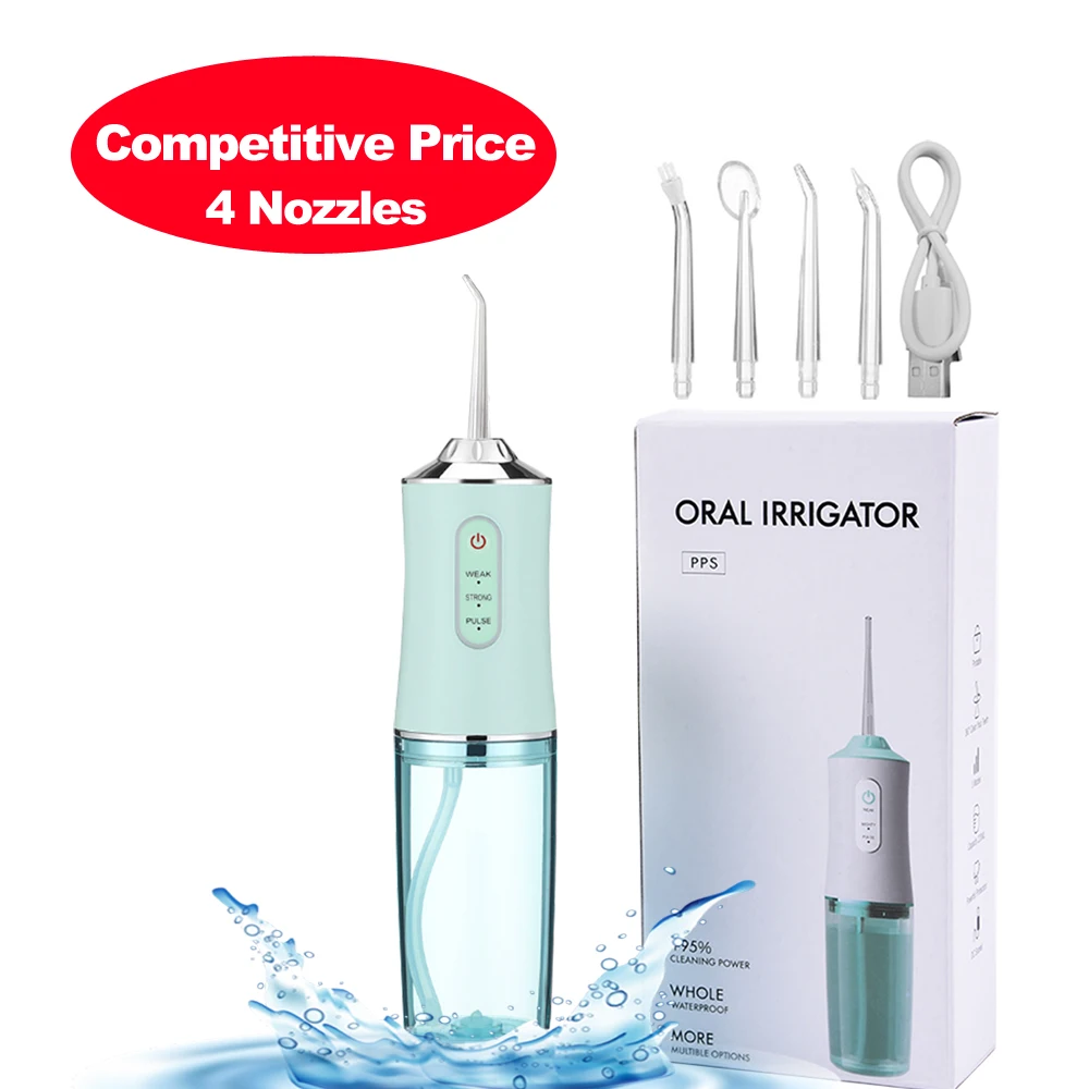 OEM 6886 portable water flosser cordless tooth rotatable usb water dental flosser