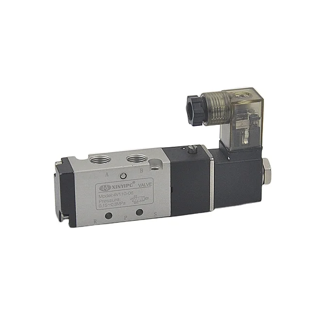 hot sales NINGBO XINYIPC 4V210-08 5/2 DC24V Solenoid Valve Pneumatic solenoid valve 2-position 5-way