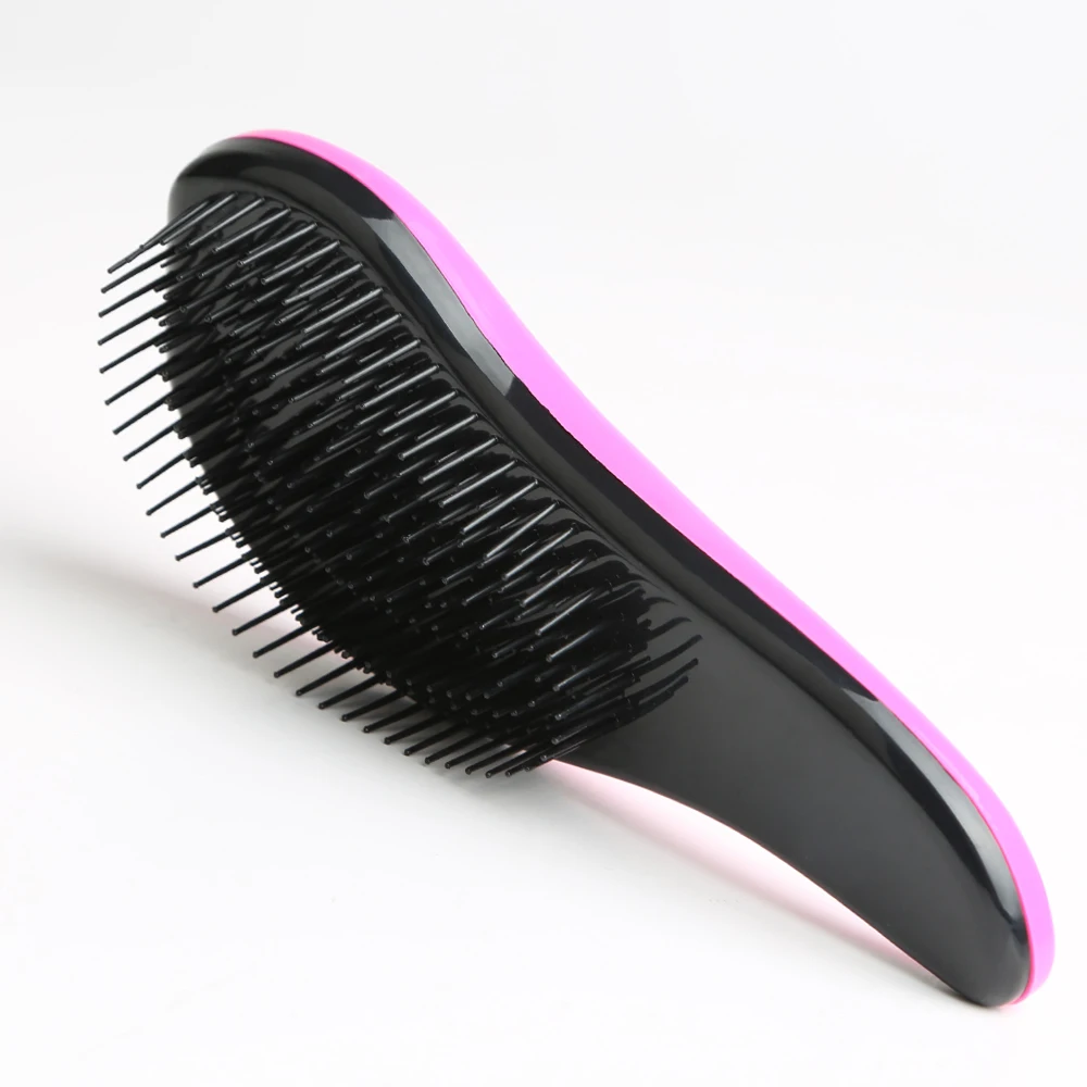 Brand Your Own LOGO Mini Travel Detangling Massage Hair Brush With Cleaning Claws Small Hair Brush