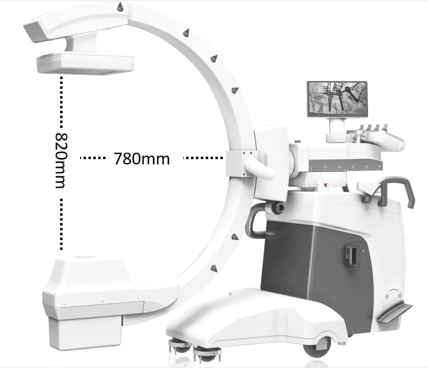 WeMed Mobile C arm x ray system with durable X ray release switches