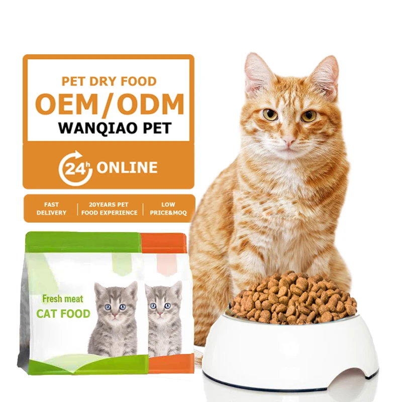 OEM экспортная фабрика корм для кошек модель звезды 10 кг натуральный сырое куриное животное кошачий сухой собак