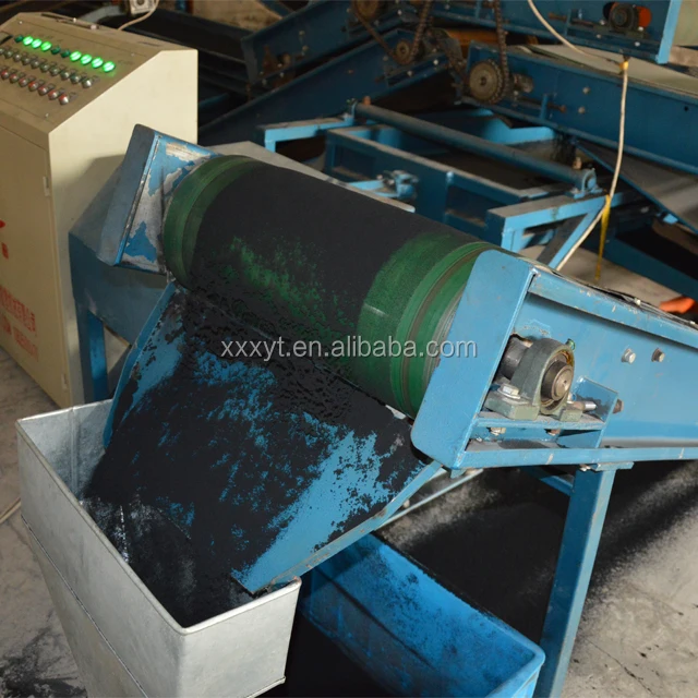 waste tire crusher machine/fully automatically rubber powder production line