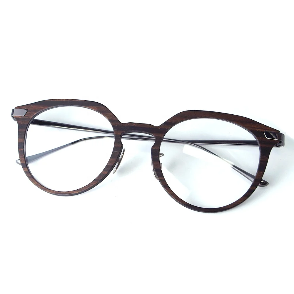 Fashion Eye Glass For Women Optical Frames High Brand Carbon Fiber Wood Eyeglasses Frames Eyewear Spectacles
