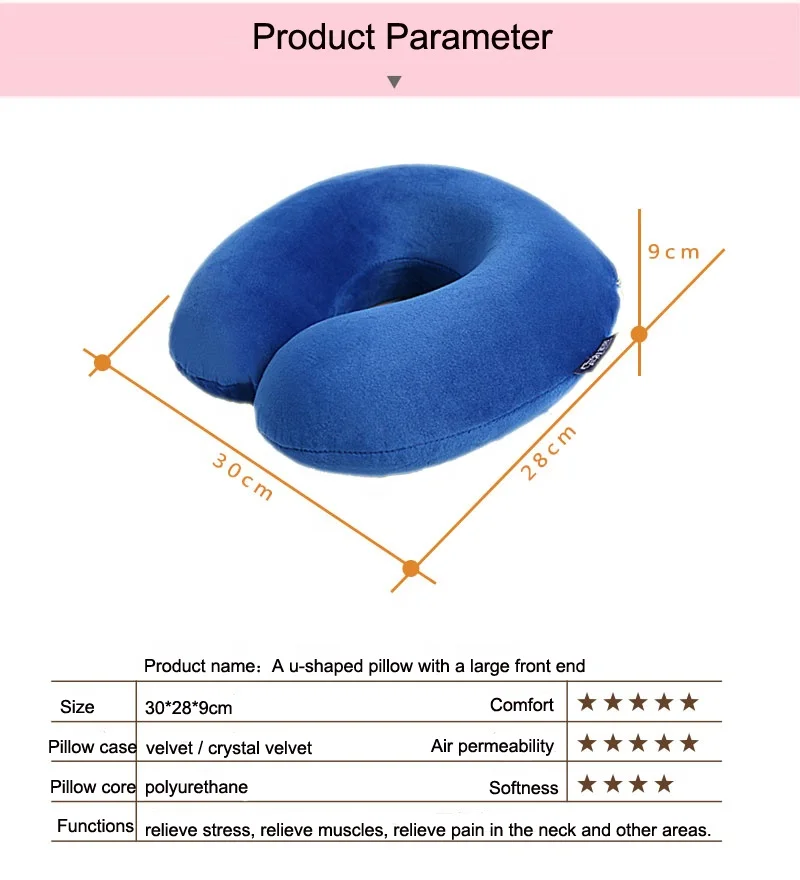 
Child Travel Nap Pillow Car U-Shape Pillow Memory Foam Baby Neck Pillow For Kids 