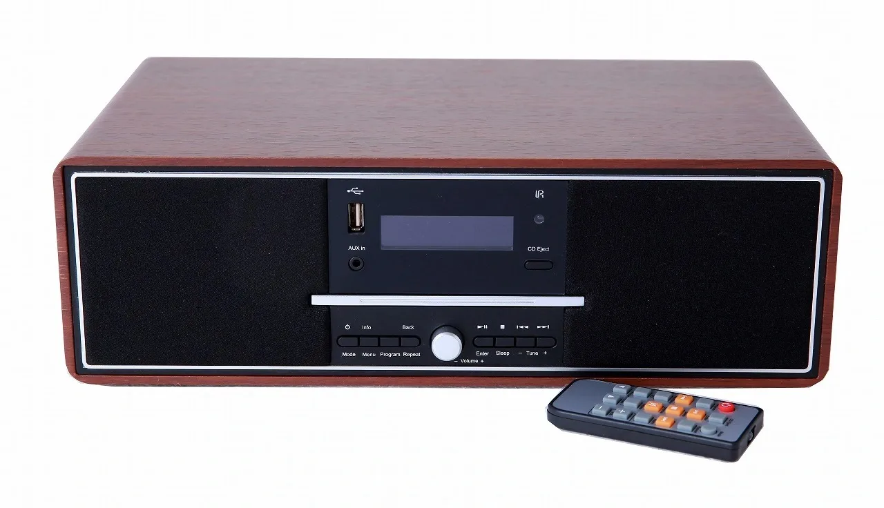 Wireless Stereo Subwoofer Altavoz Wood Home Audio Desktop Speaker