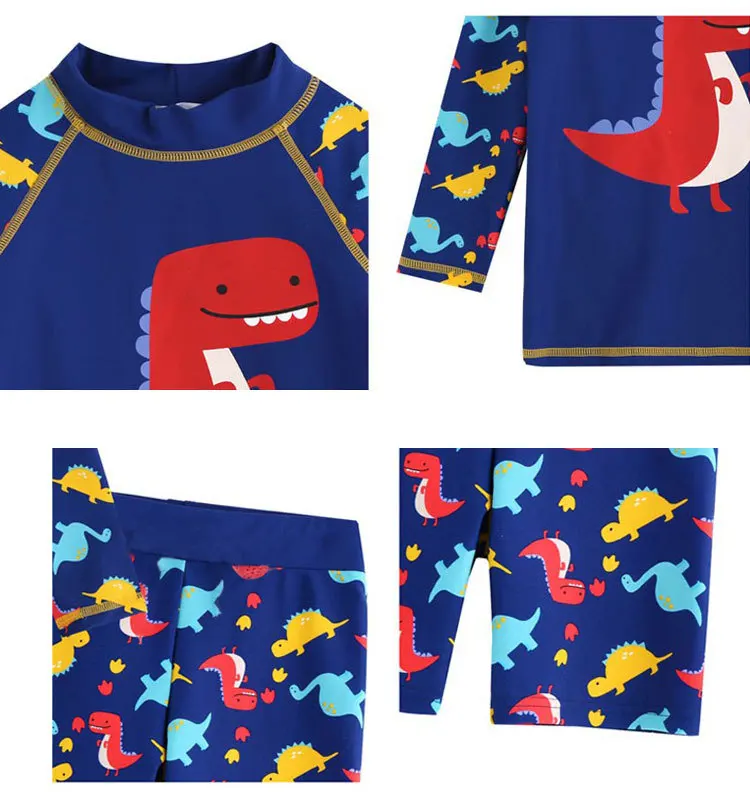 summer swim infant beach swimwear set quick dry waterproof print toddler baby boy swimsuit