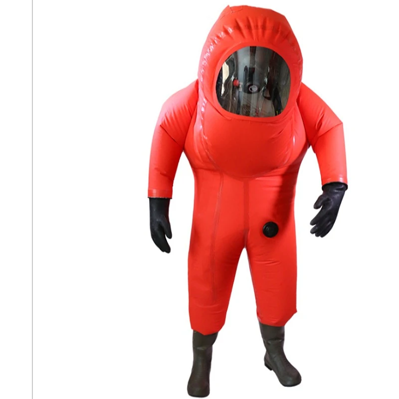 Полностью герметичная противопожарного сверхпрочный химическая защитная одежда полузакрытый малой грузоподъемности защитная одежда