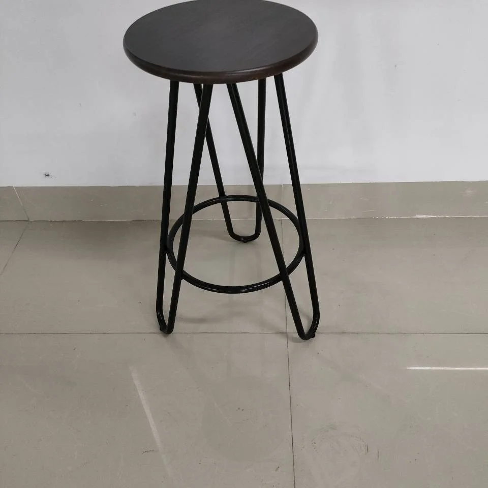 Economic commercial metal counter height bar stools with MDF seat