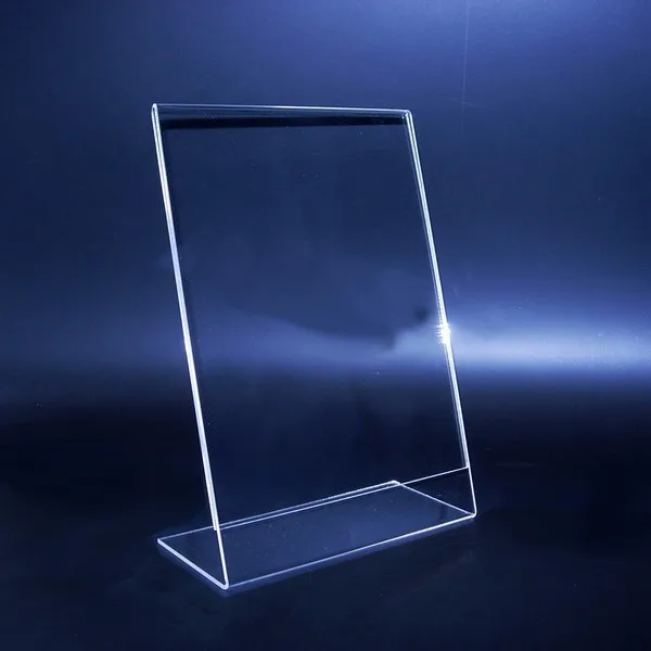 5x7 Slant Back Economy Acrylic Sign Holder Wholesale