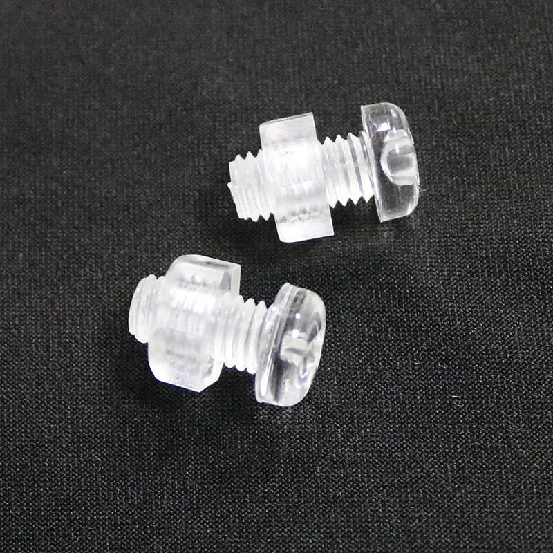 Nylon Round Head Phillips Screw Acrylic Transparent PC Environmental Protection Plastic Screw