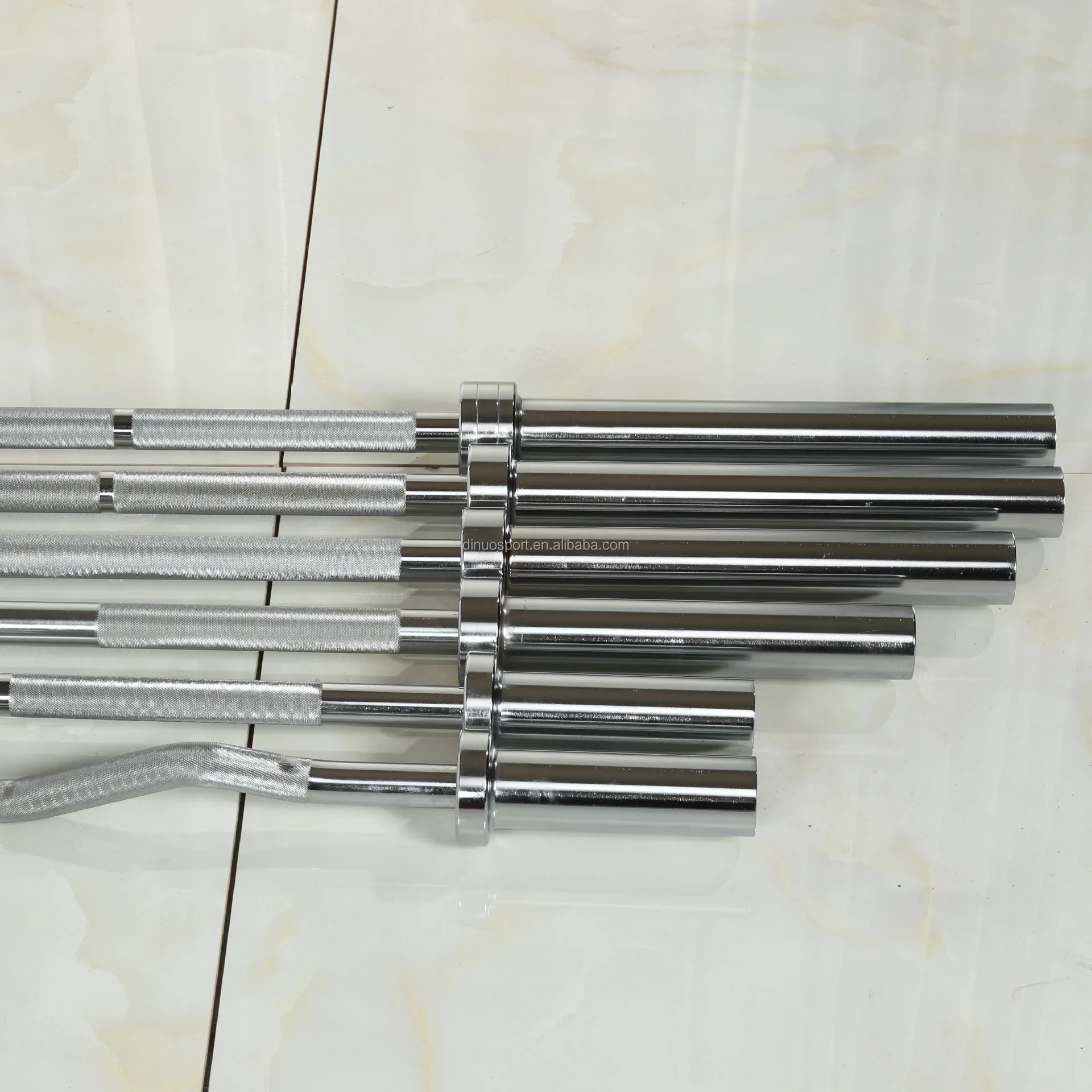 Factory Supply High Quality 1.2m curl Barbell Bar Weightlifting Bar With 2 Bearings weight 9kg 45steel