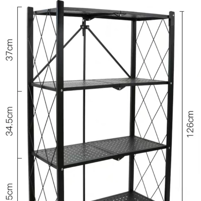 4 слоя складной стеллаж для выставки товаров
