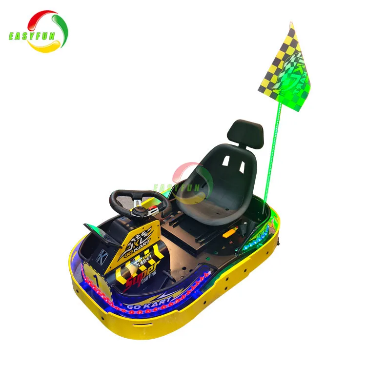 Amusement park electric karting car kiddie ride electric bumper go kart for sale