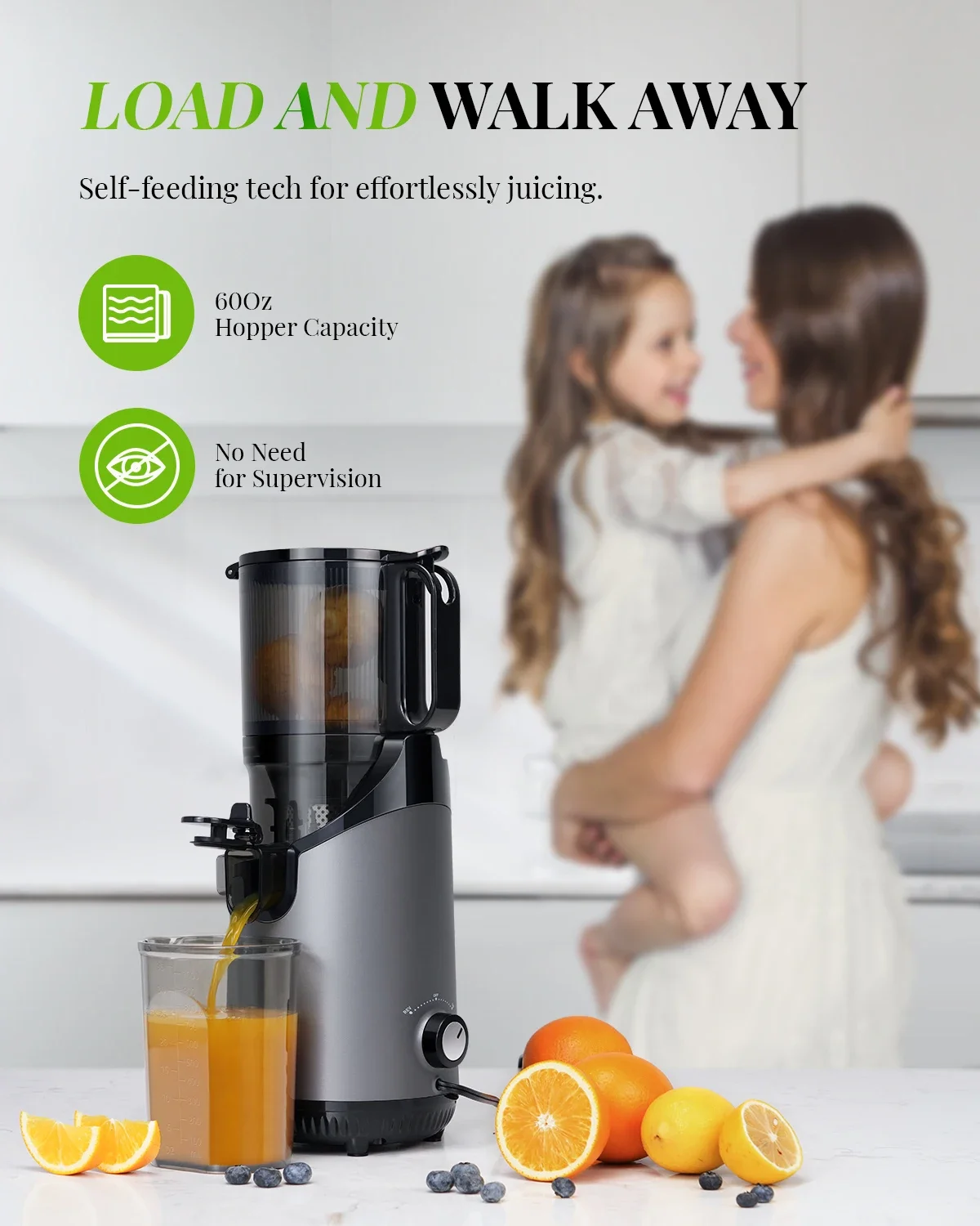Hot Sale Cold Press Juice Extractor Reverse Function Easy to Clean High Quality Powerful Juicer Machine