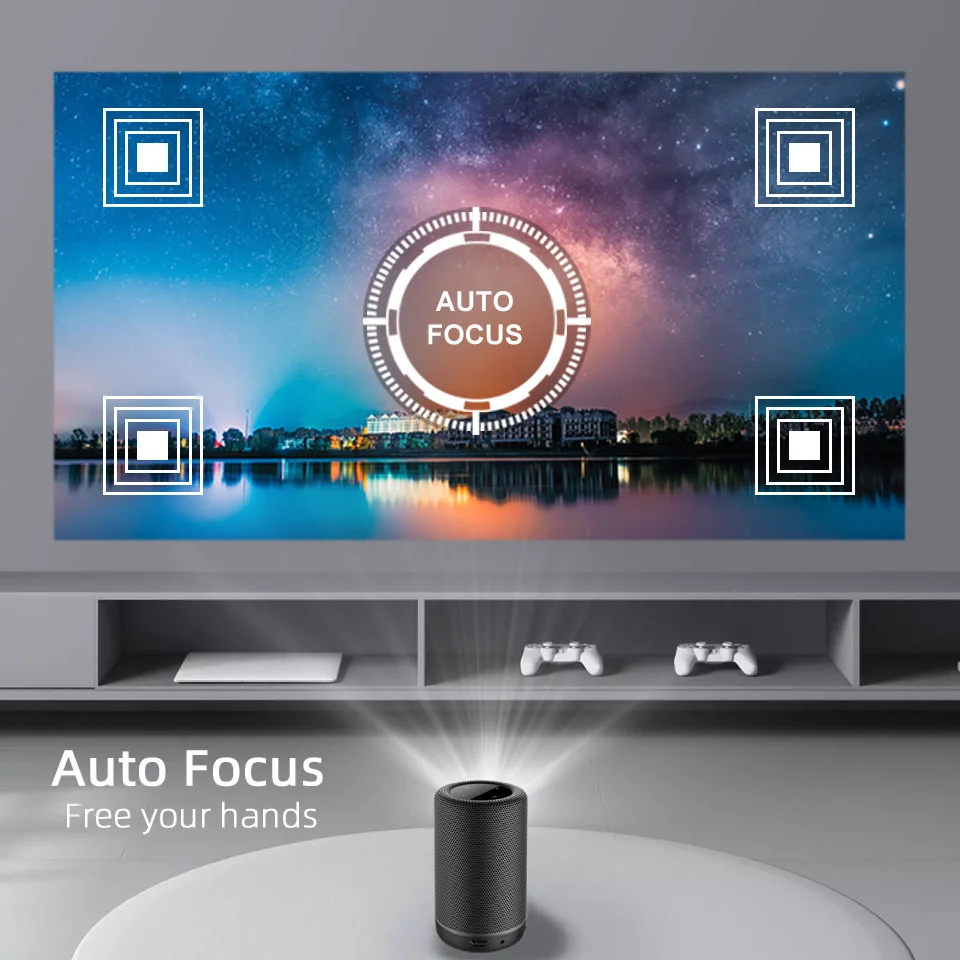 Hot Sale BYINTEK P30 Mini Portable DLP Smart Wifi Android Projector For Home Cinema With Auto Focus Built-in Battery