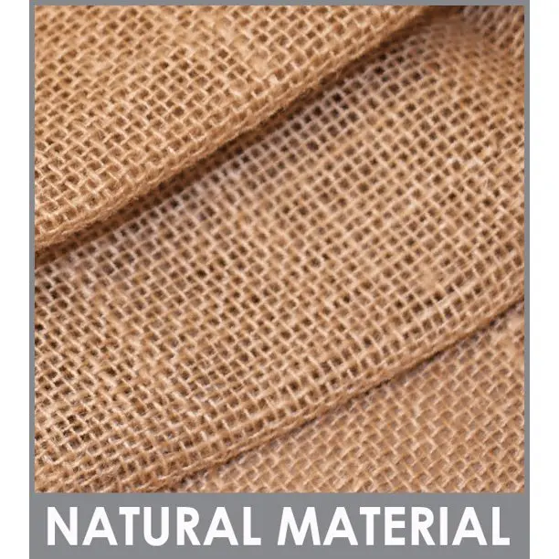 JIAHE 100% Natural Jute Burlap Curtain Diy Craft Material Fabric Laminated Woven Jute Fabric
