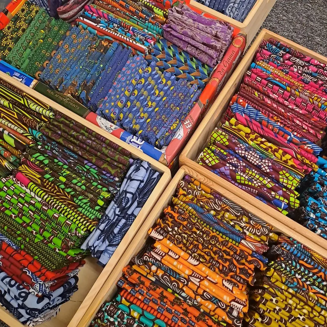 Guangzhou wholesale  africain veritable Dutch holland african wax fabric cotton print  ankara real wax cotton