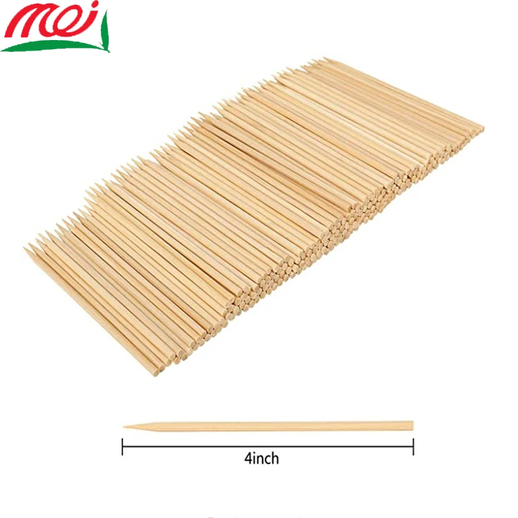 Manufacturer Wholesale Good Price Restaurant Barbecue Straight Disposable Round Bamboo Stick