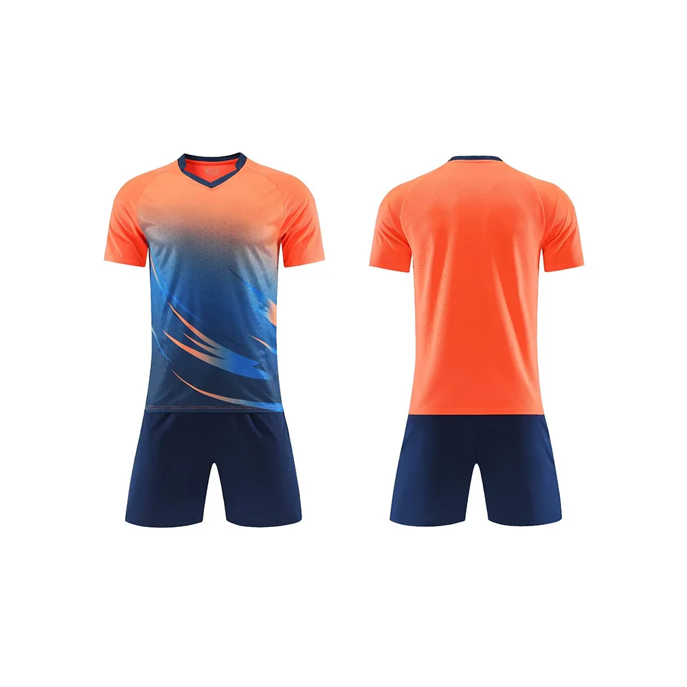 Wholesale Custom Design Breathable Sublimation Soccer Jersey Kits Team Soccer Wear Men Football Uniform