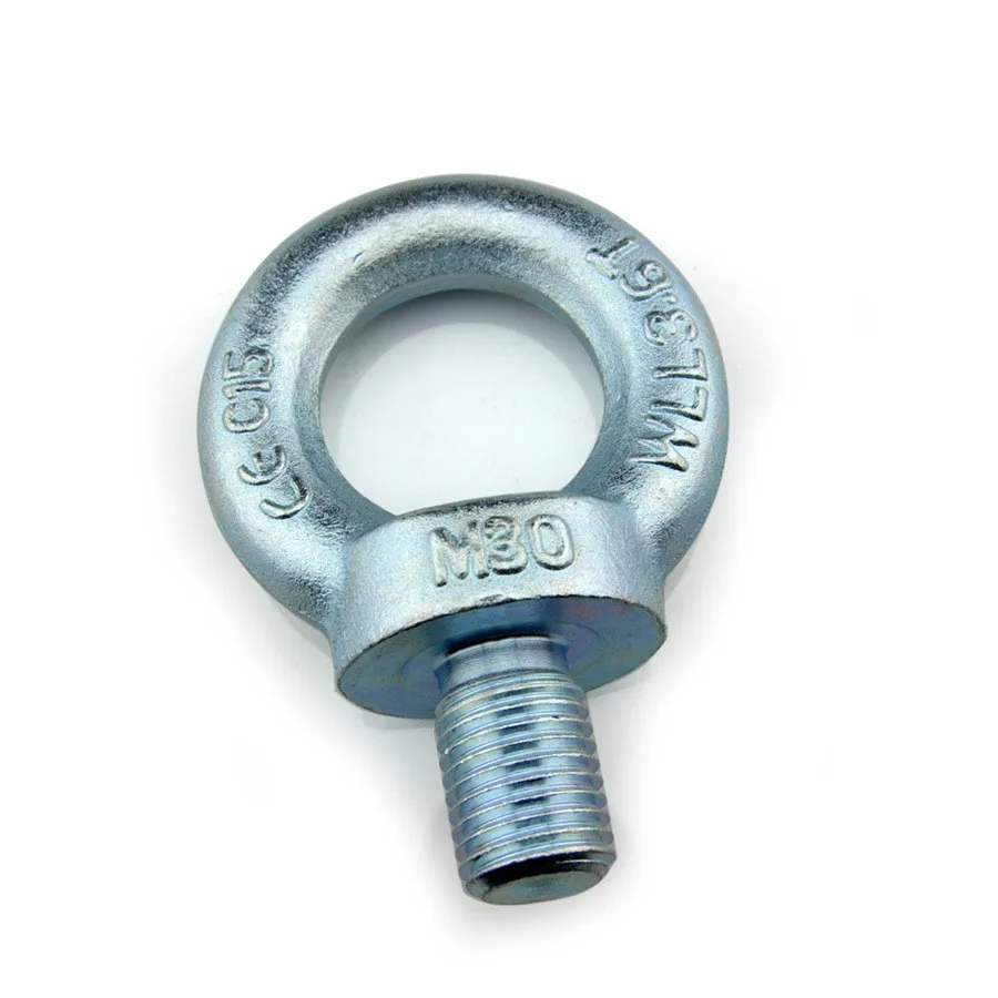 China Supplier M24 Heavy Duty Din 580 Eye Screw Drop Forged Galvanized Steel Anchor Lifting Din580 Eye Bolt