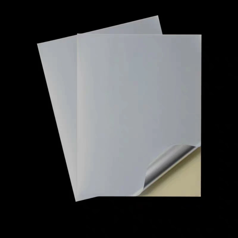 Factory Direct Produce Self Adhesive 50 mic Matte Silver PET Film Sticker Waterproof  Label Film