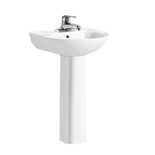 Custom Sanitary Ware Basin with Classic Pedestal Bathroom Wash Basin Ceramic Hand Wash Basin Sinks