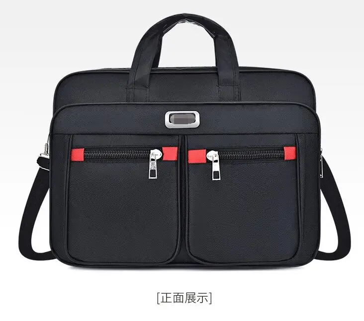 Men Bag Business Computer Handbags Portable Zipper Shoulder 15.6 Inch Laptop Shoulder Bag