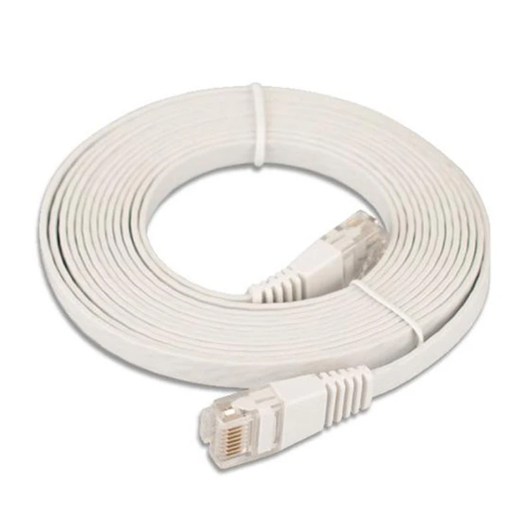 Cat5e Cat6 Unshielded UTP Flat Network Patch Cord 20m with RJ45 Connector