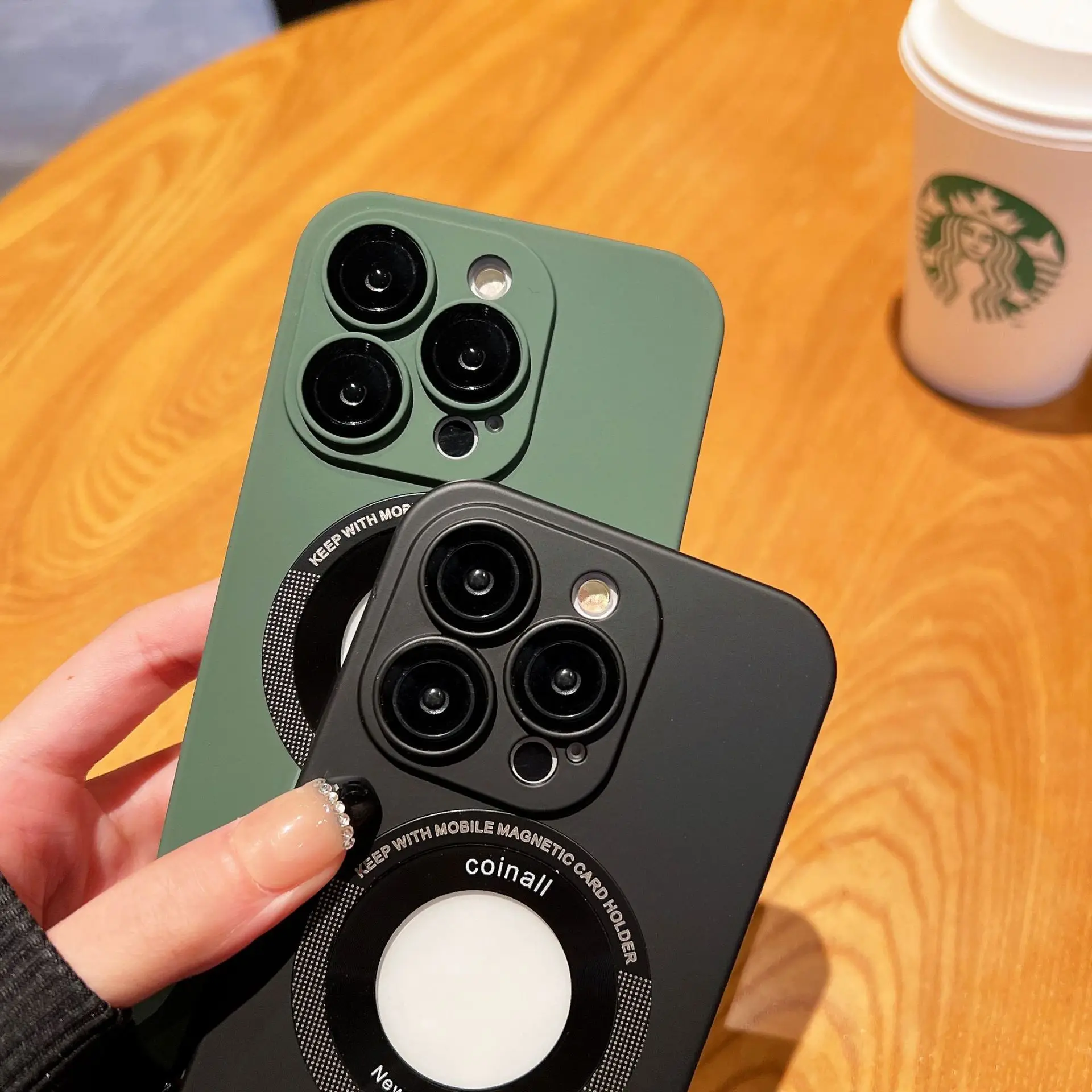 Anti-fall Skin Feel PC Logo Cut Phone Cases for iphone 14 pro max Hot Sales Magnetic Cell Phone Cases