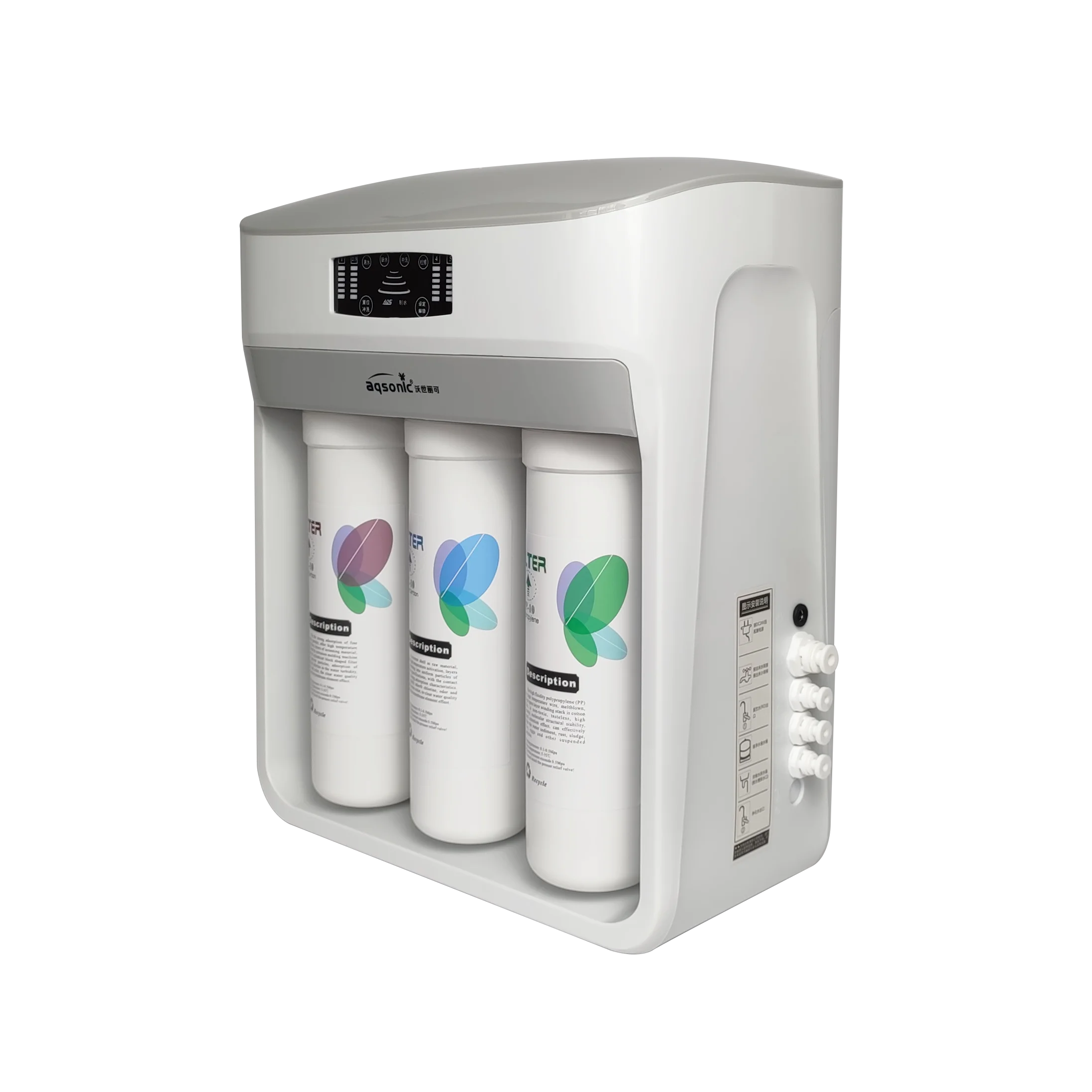 100GPD Quick-Change Filter Element Household Reverse Osmosis Water Purifier System with Alkaline RO Water Purifier