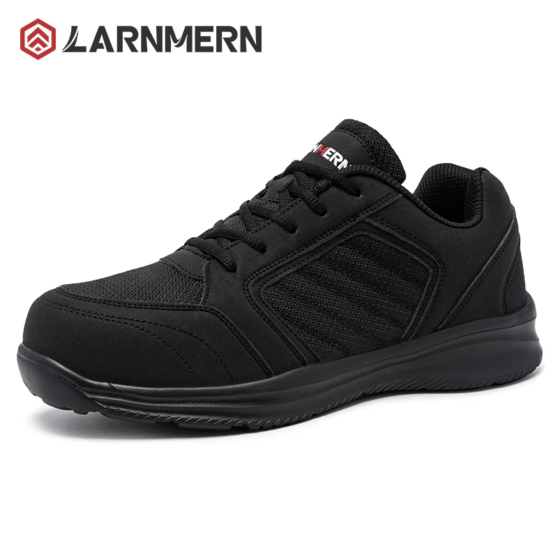 LARNMERN Steel Toe Safety Shoes for Men Anti-Smash Anti-puncture SRA Anti-slip Water Repellent Comfortable Security Footwear