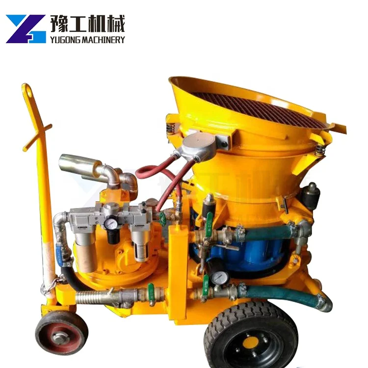 Shotcrete concrete mix design rotor gunning machine