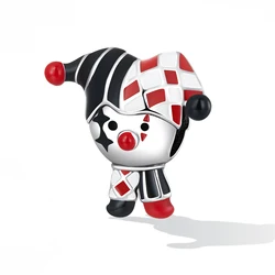 Sterling Silver S925 Beaded Bracelet DIY beads playing card clown  beaded bracelets jewelry