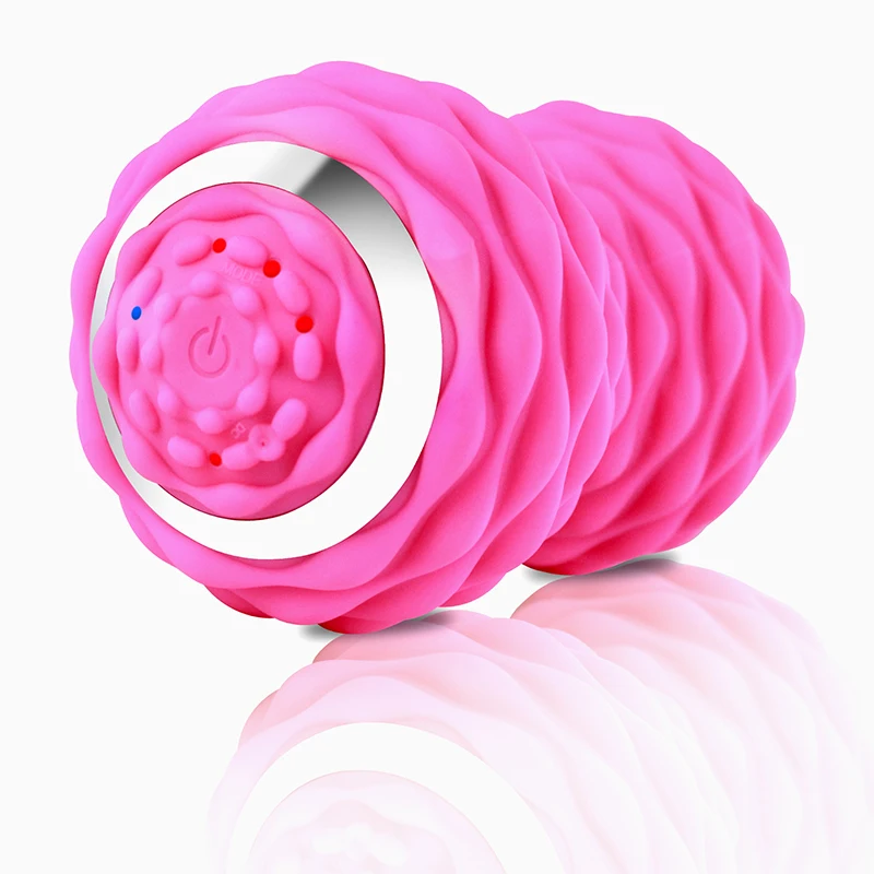 massage ball Peanut Massager Combines a Lacrosse Ball with Vibrating Foam Roller Powered Deep Tissue Recovery Training Massage