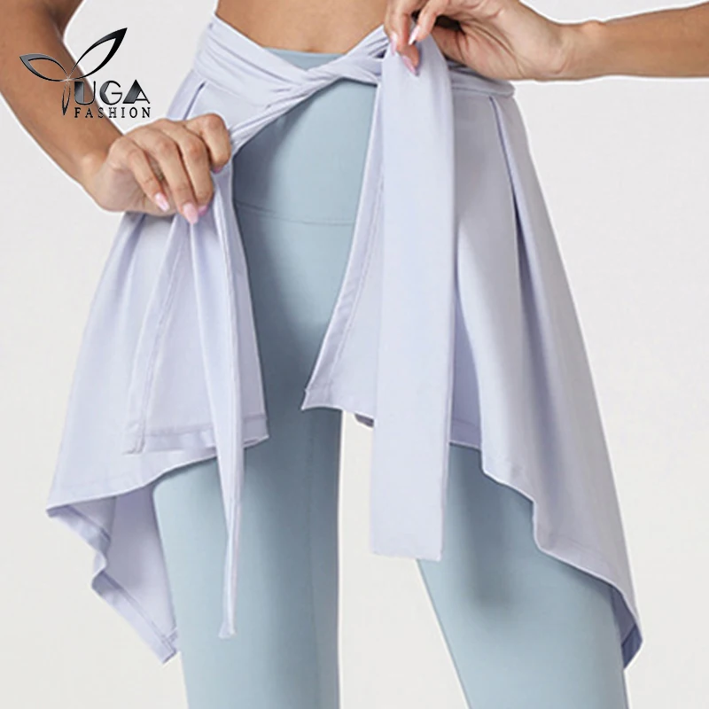 Sexy Tennis Skirt One-piece High-waisted Skirt Woman Tennis Ballet Dance Skirt Yoga Dress