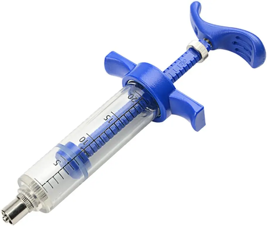 Plastic Steel Syringe Animal Injector Accessories Nursing Equipment  20ml