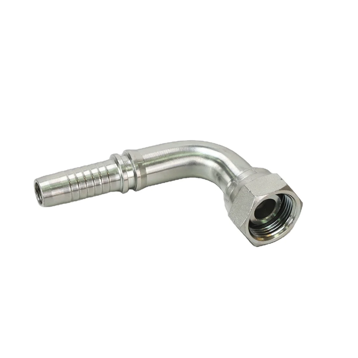 Forging Galvanized 22691 Excavator Use Hydraulic Connector 90 degree Elbow BSP Female 60 Cone Hose Fitting