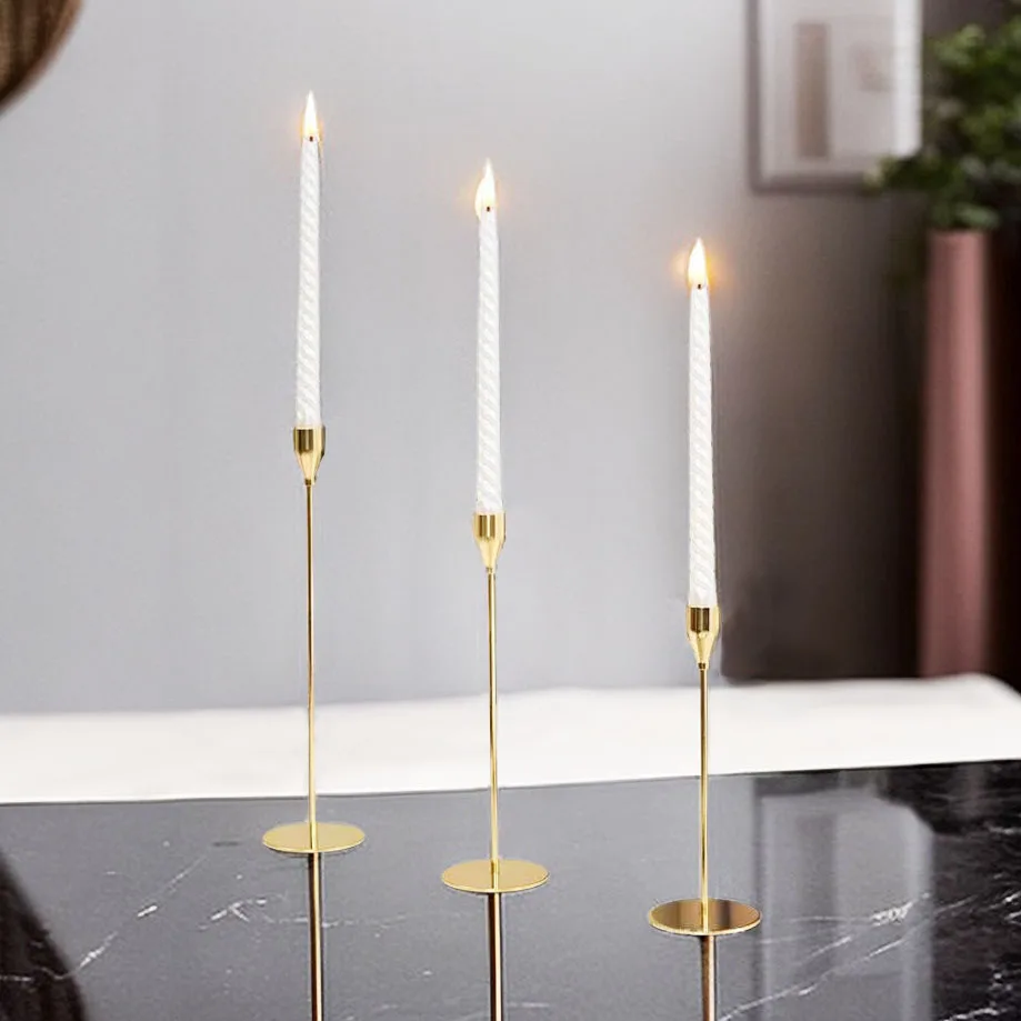 plant Manufacture 500 Sets $2.9 Gold Metal Candlestick Weddings Home Decor tapered candle holder