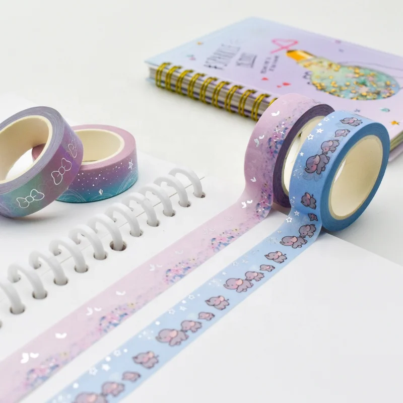 Buy China Custom Make Design Gold Foil Paper Printed Washi Tape Set