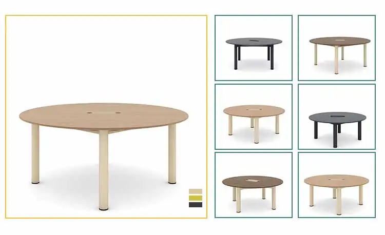 Ergonomic Stainless Steel Base Legs Assembly Wooden Top Table Office Studying Reception Executive Desk