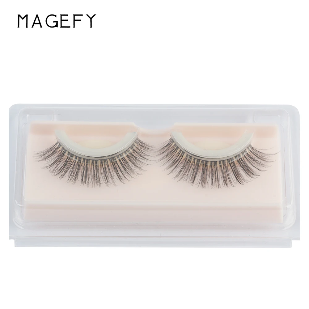 MAGEFY private label reusable glue free mink eyelashes self adhesive lashes