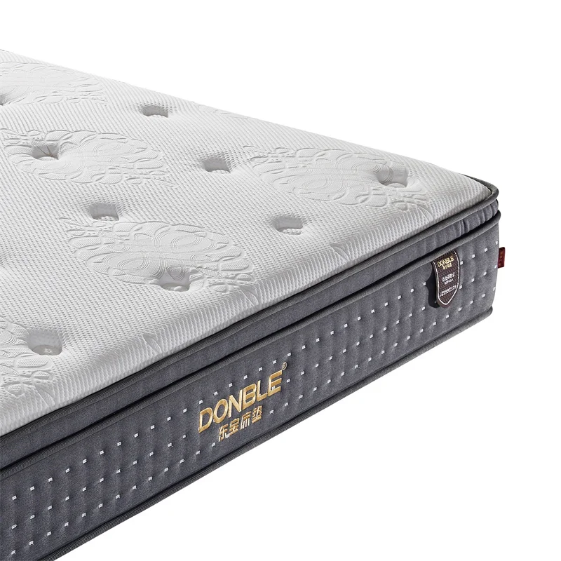 Euro Top Luxury Hotel Mattress King Queen Size Hypo-Allergenic Memory Foam Pocket Spring Mattress For Apartment Dormitory Hotel