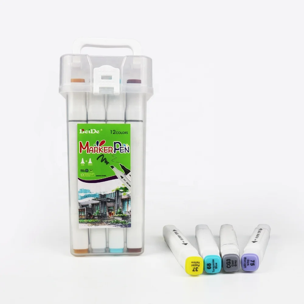 Different Colors alcohol markers set Oil-based Double Tip Art Marker For Kids and Adult Drawing