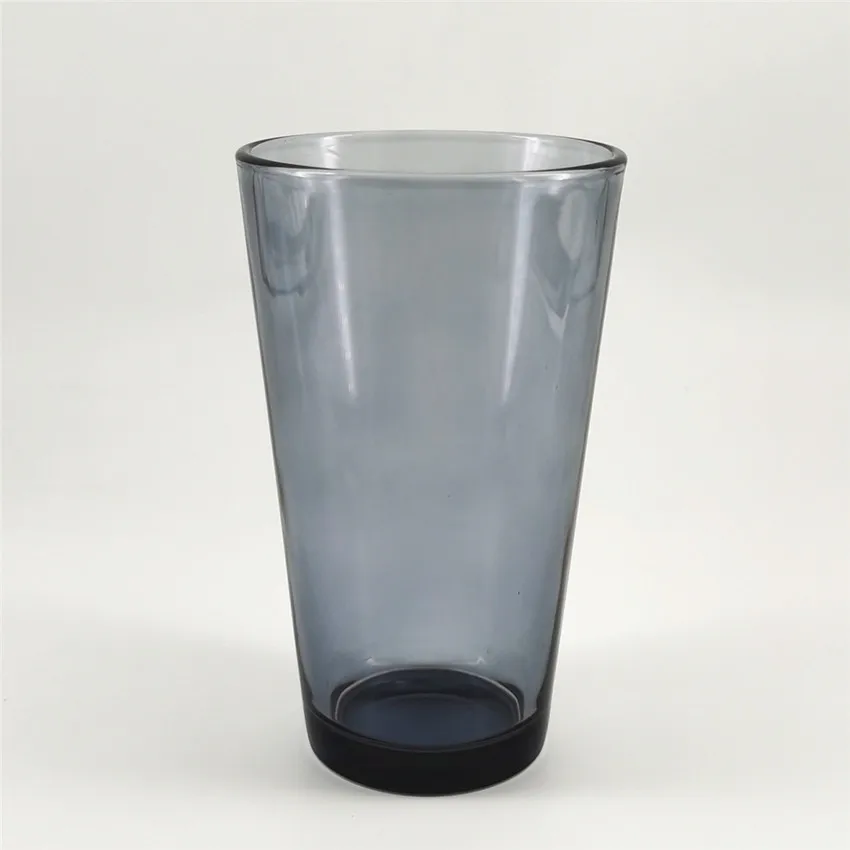 hot sale  glassware16oz beer glass cup color glass cup OEM logo printed pint glass for drinking
