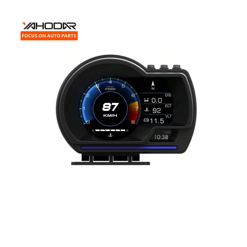 Автомобильные универсальные аксессуары P6 умный синхронный Спидометр OBD + GPS Многофункциональный HUD водяной измеритель температуры Авто дисплей