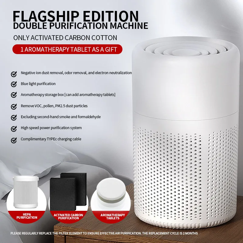 USB air purifier for deodorizing odors, household deodorization purifier for negative ions